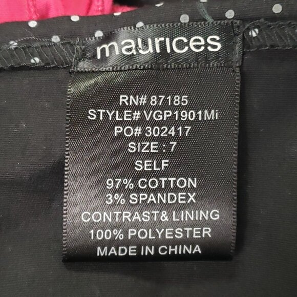 Vintage Maurices Womens Babydoll Polka Dot Mini Dress Size 7 Pinup Y2K Fairy - Picture 3 of 8